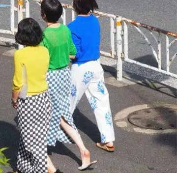 SZ 론 헤르만 구매 블랙 체크 무늬 스커트