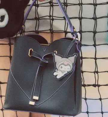 [ 마이멜로디 & 쿠로미 ] VIS 별주 모델 하트컷 백 & 참 SET