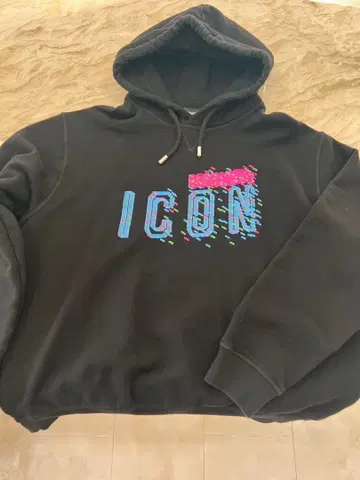 디스퀘어드2 아이콘 후디 블랙 XXXL
