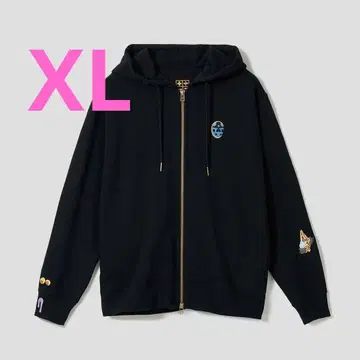 XL 죠죠의 기묘한 모험 그라니프 호위팀 모티브 지퍼 후드티