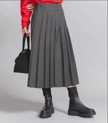 새상품급 BEAUTY&YOUTH 랩 플리츠 스커트