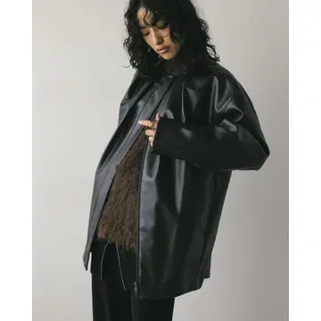 스타일믹서 stylemixer 오버 사이즈 가죽 자켓