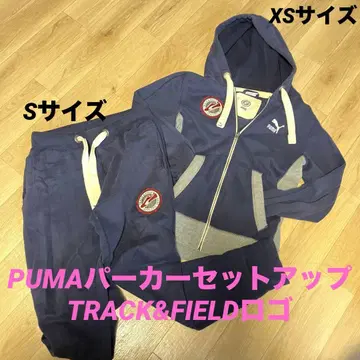 PUMA 트랙 & 필드 후드티 네이비