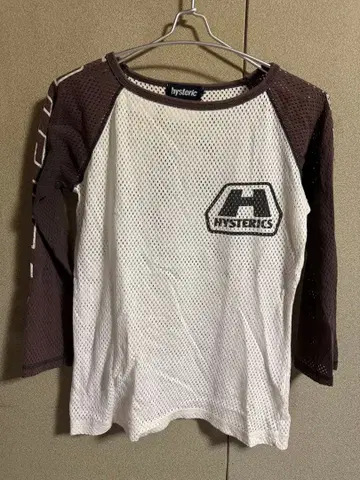 hysteric 메쉬 래글런 T셔츠