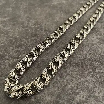 멕시칸 주얼리 실버 925 키헤이 체인 목걸이 우즈마키