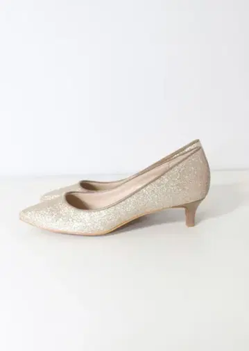 C'ast Vague for ROOM903 로우힐 라메 펌프스 베이지