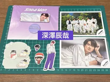 SnowMan 후카사와 타츠야 캔뱃지 오프샷 스티커