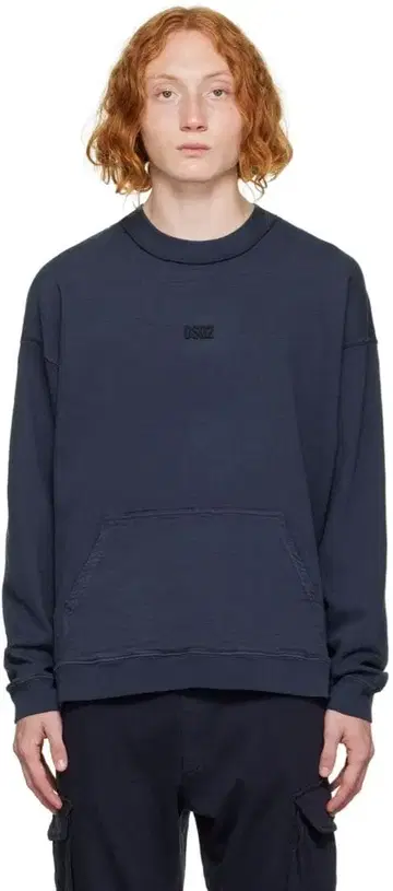 새상품급! dsquared2 네이비 트레이닝복 프론트 포켓 부착