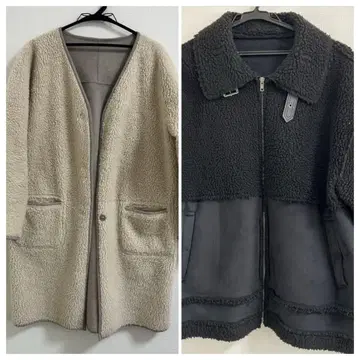 보아 블루종 코트 2벌 세트