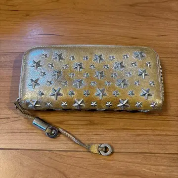 Jimmy Choo 골드 스타 스터드 장지갑