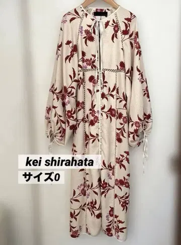 케이시라하타 styling/ 스타일링 일본풍 패턴 원피스 S