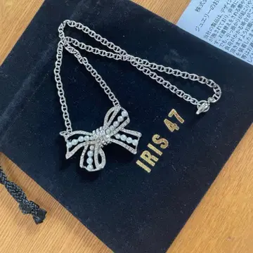 IRIS47 보우 목걸이 리본 새상품급