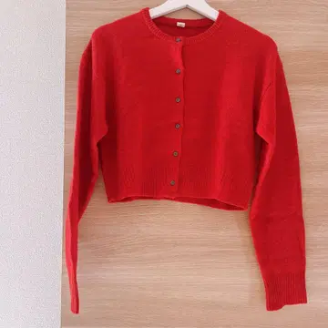 fig London 버튼 달린 긴팔 니트 가디건 볼레로