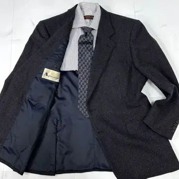 XL 사이즈 캐시미어 혼방 아쿠아 스큐텀 울 테일러드 자켓 남성용