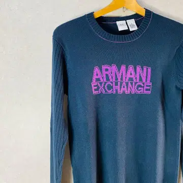 Armani Exchange 로고 자수 긴팔 스웨터 S