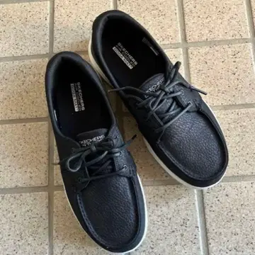 SKECHERS GO WALK 모카신 신발 블랙 GOGA MAT