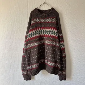 ALPS 구제 의류 빈티지 니트 남성용 스웨터 트위드 USA 제