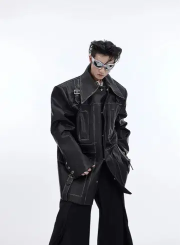 Argue Culture 아규컬쳐 가죽 테일러드 자켓