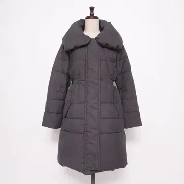 새상품급 PLST 빅 컬러 다운 코트 차콜 그레이 사이즈 4*LD861
