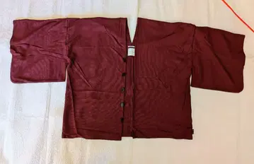 sousou 하츠키 빗질된 짙은 붉은색 가디건