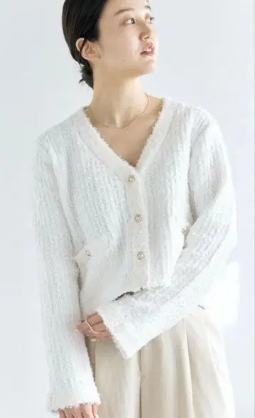 IENA 트라쪼돈나 트위드 니트 가디건