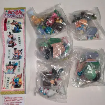 오쟈루마루 가샤폰 피규어 5체 세트 카이요도 조형 2003년 출시