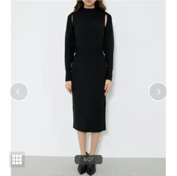 택 포함 미사용 새상품 리엔다 Knit 타이트 볼레로 SET OP