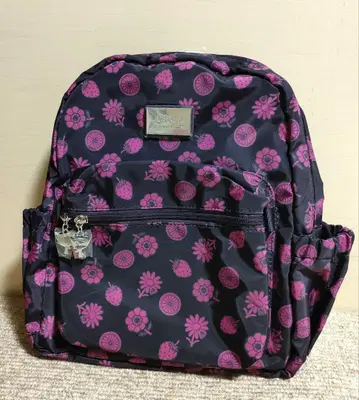 ALENKA RUNE 르네 백 럭색 후르츠 패턴 꽃무늬