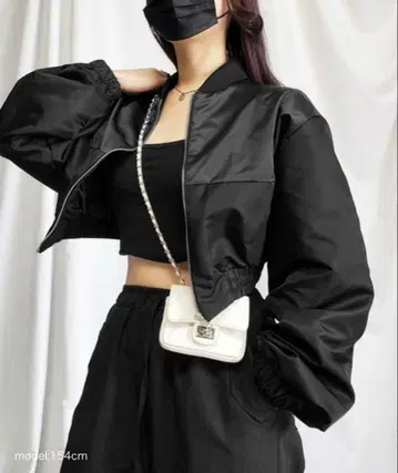 me+em select 숏 기장 블루종