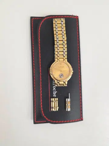 기 라로슈 골드 아날로그 손목시계