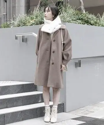 레피피 아르마리오 브라운 롱 코트 S 사이즈 키즈 어린이