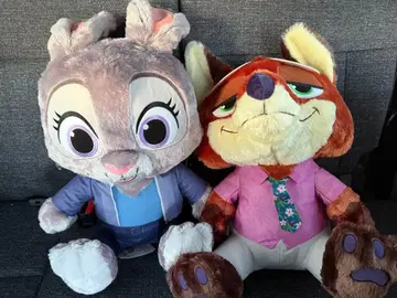 주토피아 2 슈퍼 라지 봉제 인형 닉 & 주디 2종 세트