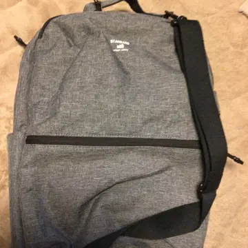 그레이 심플 백팩 샴브레이 3WAY 백