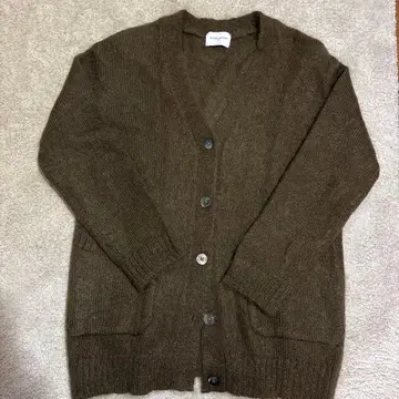 유나이티드 애로우즈 카키 V넥 가디건