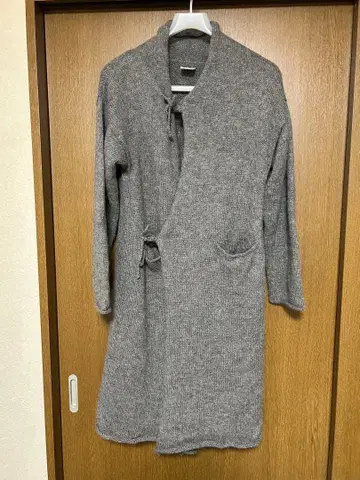 puente 알파카 롱 니트 코트