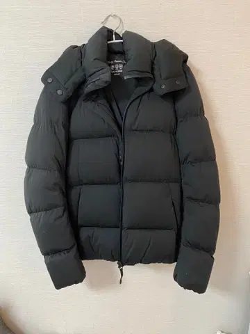 다운 자켓 블랙 M 사이즈 심플 무지