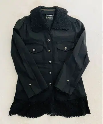 잉게보그 레이스 장식 블랙 자켓