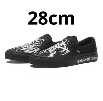 BABYMETAL x Vans Slip-On BlackWhite 28cm