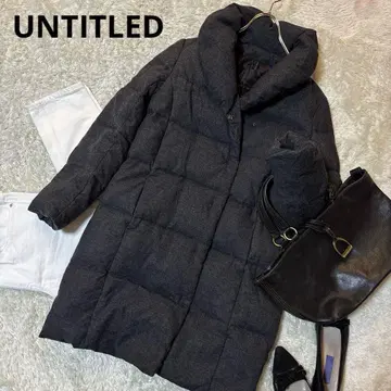 새상품급*언타이틀 화이트 덕 다운 코트 S 사이즈 숄카라