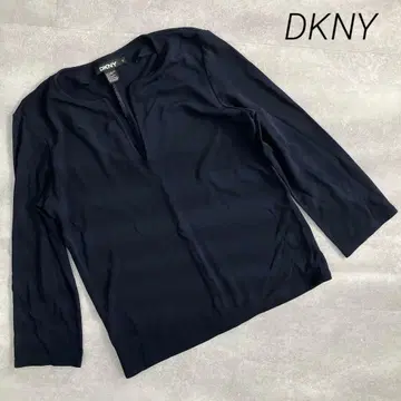 새상품급 다나카란 뉴욕 DKNY 블라우스 네이비 s 긴팔