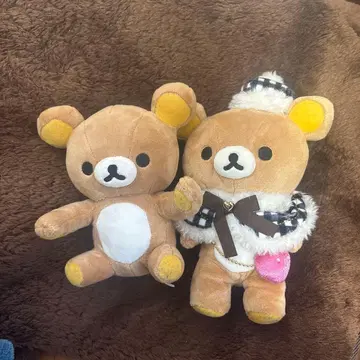 리락쿠마 봉제 인형 2체 세트