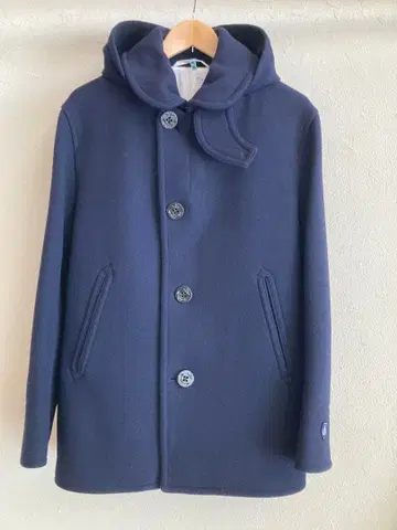 [새상품급] 오르치발 네이비 후드 부착 피코트 사이즈 5 (L)