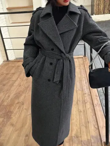 가을/겨울 신상 클래식 더블 브레스트 윈드 브레이커