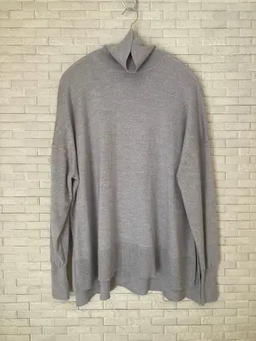 저널 스탠다드 리룸 워셔블 와이드 터틀넥 / 그레이