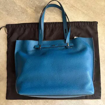 [ 새상품급 ] FURLA 가죽 토트백 블루