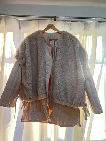 :CLANE 보아 베스트 레이어드 퀼팅 다운 코트