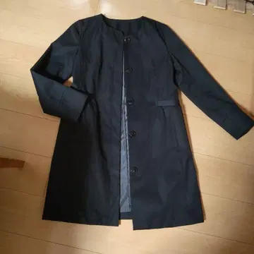 SILPLAIRE 블랙 롱 코트 9AR