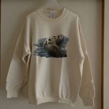 구제 빈티지 맨투맨 동물 랏코