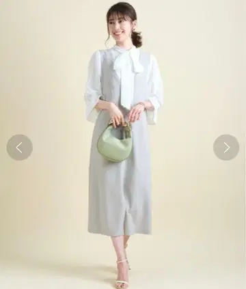 점프 스커트 x 블라우스 세트