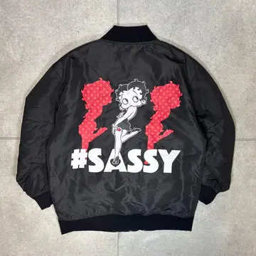 베티 붑 MA-1 플라이트 자켓 양면 로고 실루엣 자수